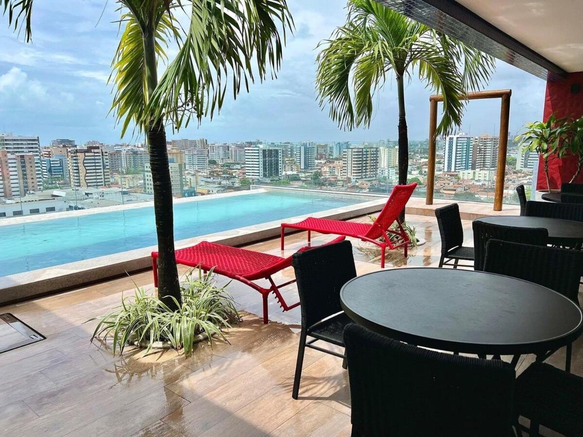 Edificio Sky Concept - Apt 1003 - Quarto E Sala Com Ar Condicionado, Piscina, Academia, Area Kids, Proximo A Praias Turisticas E Bares Badalados Maceió Exterior foto